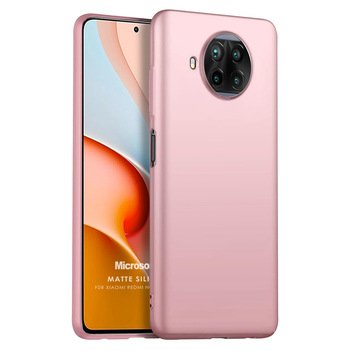 Microsonic Xiaomi Redmi Note 9 Pro 5G Kılıf Matte Silicone Rose Gold