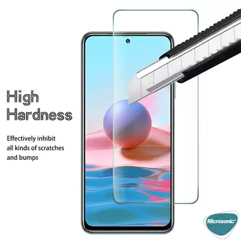 Microsonic Xiaomi Poco M5s Tempered Glass Cam Ekran Koruyucu