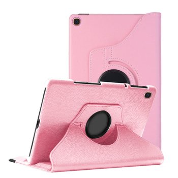 Microsonic Samsung Galaxy Tab A T510 360 Stand Dönerli Kılıf Pembe