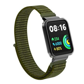 Microsonic Xiaomi Poco Watch Hasırlı Kordon Woven Sport Loop Yeşil