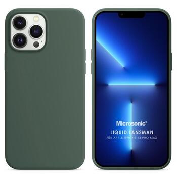 Microsonic Apple iPhone 13 Pro Max Kılıf Liquid Lansman Silikon Yeşil