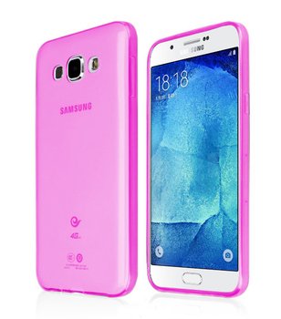 CaseUp Samsung Galaxy A8 Kılıf Transparent Soft Pembe