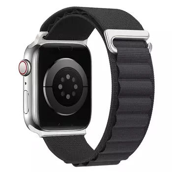 Microsonic Apple Watch SE 3 44mm Kordon Alps Spin Siyah