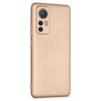 Microsonic Xiaomi Mi 12 Kılıf Matte Silicone Gold