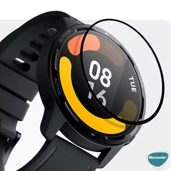 Microsonic Xiaomi Watch S4 Tam Kaplayan Nano Cam Ekran Koruyucu Siyah