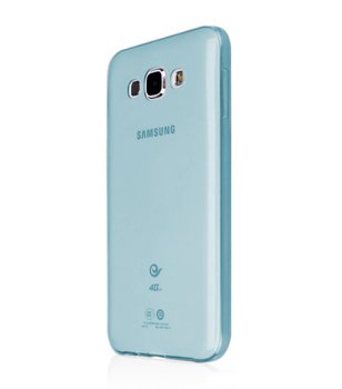 CaseUp Samsung Galaxy A8 Kılıf Transparent Soft Mavi