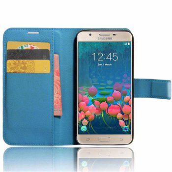 CaseUp Samsung Galaxy J5 Prime Cüzdanlı Suni Deri Kılıf Turkuaz