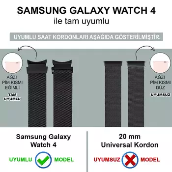 Microsonic Samsung Galaxy Watch 4 40mm Kordon Milano Loop Çok Renkli