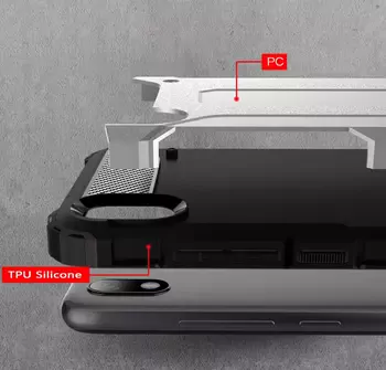 Microsonic Xiaomi Redmi 7A Kılıf Rugged Armor Mavi