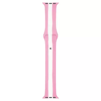 Microsonic Apple Watch Series 8 45mm Kordon Town Stripe Pembe