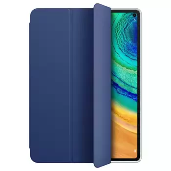 Microsonic Huawei MatePad 10.4'' Kılıf Slim Translucent Back Smart Cover Lacivert