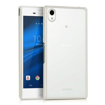 Microsonic Sony Xperia M4 Aqua Kılıf Skyfall Transparent Clear Gümüş