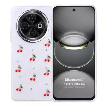 Microsonic TECNO Spark 30C 4G Kılıf PrettyCharm Cherry