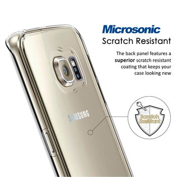 Microsonic Samsung Galaxy S7 Edge Kılıf Komple Gövde Koruyucu Silikon Şeffaf