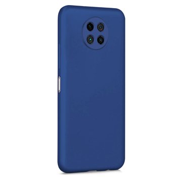 Microsonic Xiaomi Redmi Note 9 5G Kılıf Matte Silicone Lacivert