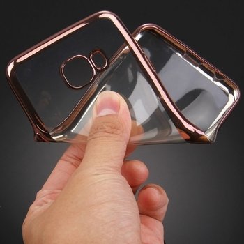 Microsonic Samsung Galaxy A3 2017 Kılıf Skyfall Transparent Clear Rose Gold