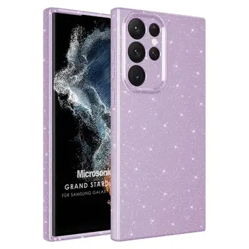 Microsonic Samsung Galaxy S22 Ultra Kılıf Grand Stardust Lila