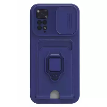 Microsonic Xiaomi Redmi Note 11 Kılıf Multifunction Silicone Lacivert