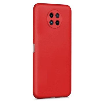 Microsonic Xiaomi Redmi Note 9 5G Kılıf Matte Silicone Kırmızı