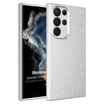 Microsonic Samsung Galaxy S22 Ultra Kılıf Grand Stardust Gümüş