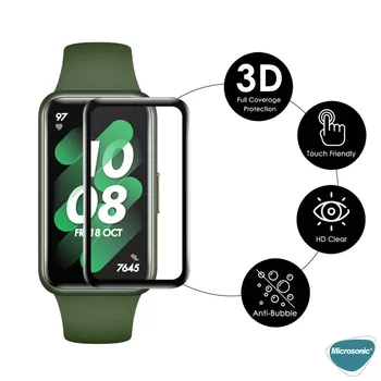 Microsonic Xiaomi Smart Band 9 Pro Tam Kaplayan Nano Cam Ekran Koruyucu Siyah
