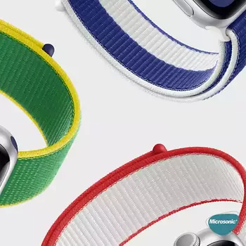 Microsonic Apple Watch Ultra Hasırlı Kordon Woven İtalya International Collection Spor Loop