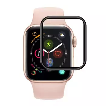 Microsonic Apple Watch Series 8 41mm Tam Kaplayan Temperli Cam Ekran Koruyucu Siyah