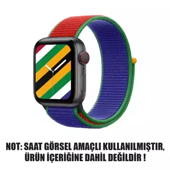 Microsonic Apple Watch Ultra Hasırlı Kordon Woven Güney Afrika International Collection Spor Loop