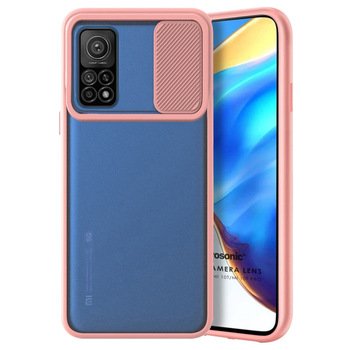 Microsonic Xiaomi Mi 10T Pro Kılıf Slide Camera Lens Protection Rose Gold