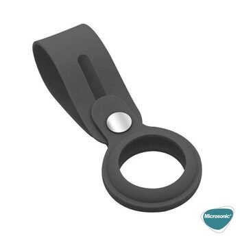 Microsonic Apple AirTag Silicon Loop Key Ring Kılıf Sarı