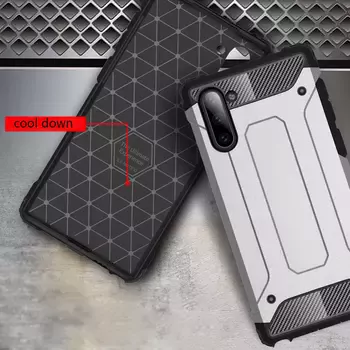 Microsonic Samsung Galaxy Note 10 Kılıf Rugged Armor Siyah