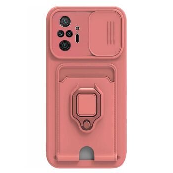 Microsonic Xiaomi Redmi Note 10 Pro Max Kılıf Multifunction Silicone Pembe