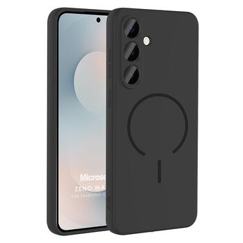 Microsonic Samsung Galaxy A55 Kılıf Zeno MagSafe Siyah