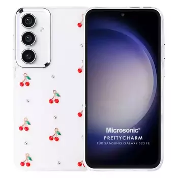 Microsonic Samsung Galaxy S23 FE Kılıf PrettyCharm Cherry