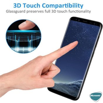 Microsonic Samsung Galaxy S8 Plus Invisible Privacy Kavisli Ekran Koruyucu Siyah