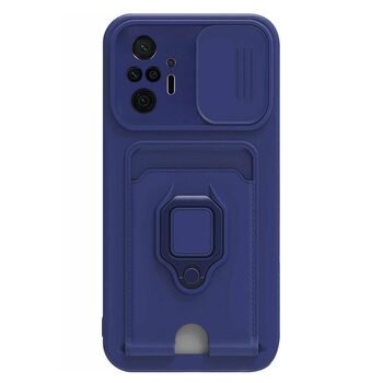 Microsonic Xiaomi Redmi Note 10 Pro Max Kılıf Multifunction Silicone Lacivert