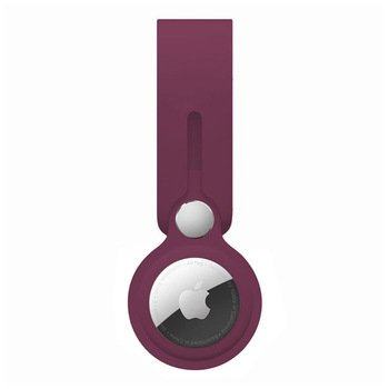 Microsonic Apple AirTag Silicon Loop Key Ring Kılıf Mor