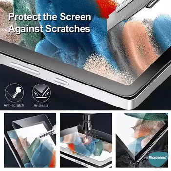 Microsonic Samsung Galaxy Tab A8 X200 Tempered Glass Cam Ekran Koruyucu