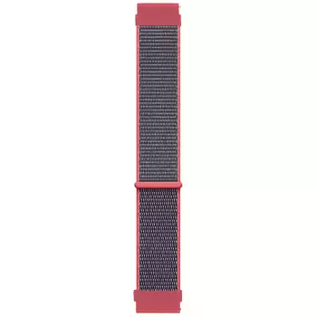 Microsonic Amazfit Bip U Pro Hasırlı Kordon Woven Sport Loop Koyu Pembe