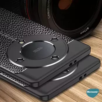 Microsonic Honor X9A Kılıf Deri Dokulu Silikon Lacivert