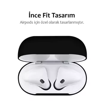 Microsonic Apple AirPods 1. Nesil / 2. Nesil Mat Silikon Kılıf Beyaz