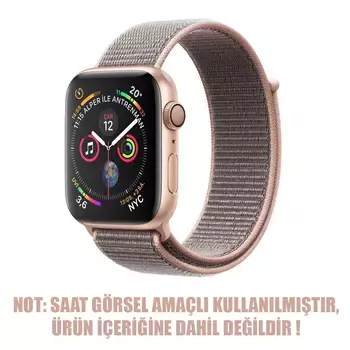 Microsonic Apple Watch Ultra Hasırlı Kordon Woven Sport Loop Rose Gold