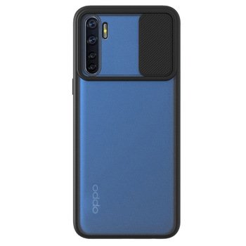 Microsonic Oppo Reno 3 Kılıf Slide Camera Lens Protection Siyah