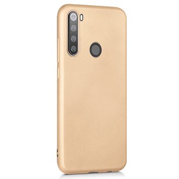 Microsonic Xiaomi Redmi Note 8 Kılıf Matte Silicone Gold