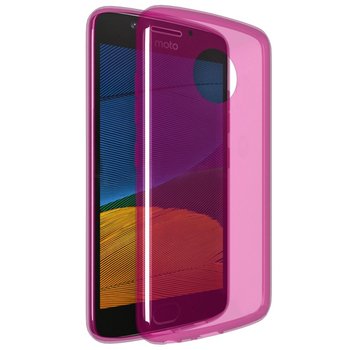 Microsonic Motorola Moto G5 Kılıf Transparent Soft Pembe