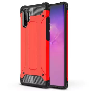 Microsonic Samsung Galaxy Note 10 Plus Kılıf Rugged Armor Kırmızı