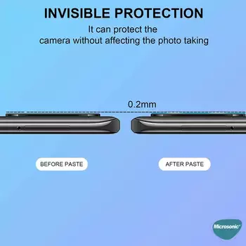 Microsonic Xiaomi Poco M5s Kamera Lens Koruma Camı V2 Siyah