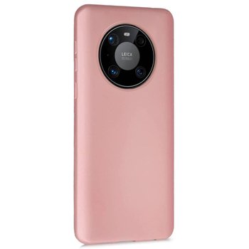 Microsonic Huawei Mate 40 Pro Kılıf Matte Silicone Rose Gold