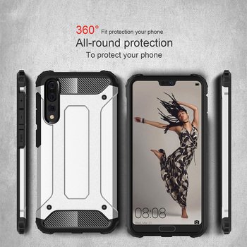 Microsonic Huawei P20 Pro Kılıf Rugged Armor Mavi