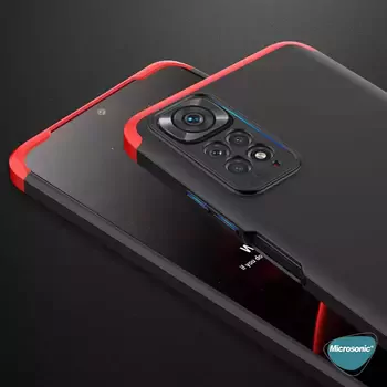 Microsonic Xiaomi Redmi Note 11 Pro 5G Kılıf Double Dip 360 Protective AYS Siyah